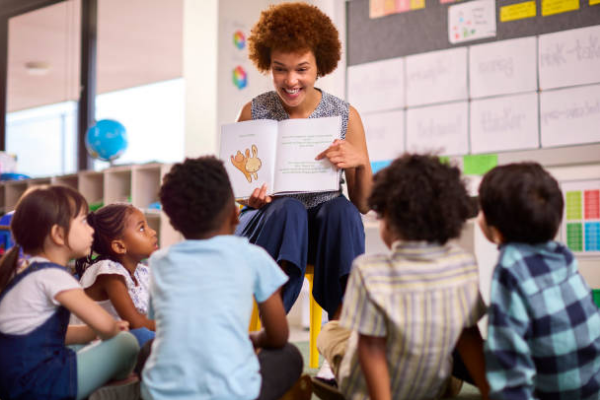Yoga class in session